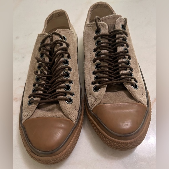 Converse x John Varvatos  Low Top Suede Tan Multi Eyelet  Sneakers Unisex M5 W7 - Picture 1 of 8